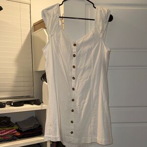 American Eagle Outfitters White Midi Dress